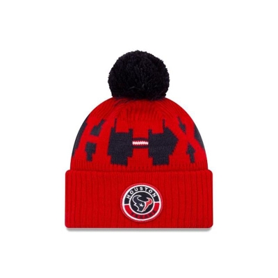 Red Houston Texans Hat - New Era NFL Alternate Cold Weather Sport Knit Beanie USA7850496